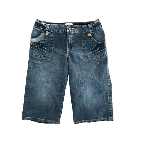 VENEZIA Dark Denim Bermuda Shorts Size 14 - Picture 3 of 6